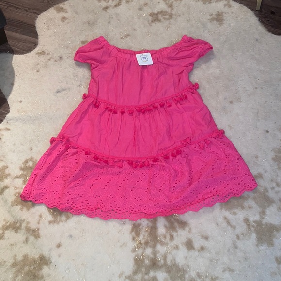 Pink Off Shoulder Dress - Picture 1 of 4